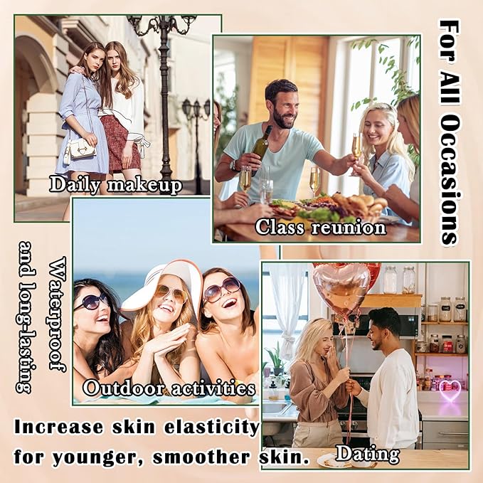 Air Cushion CC Cream Mushroom Head Foundation,Full Coverage Liquid Makeup Foundation,Oil Control Long Lasting Moisturizing BB Cream Foundation Makeup,Matte Concealer for All Skin Types(Ivory)