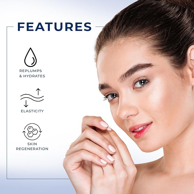 Hyaluronic Acid Serum for Face – 2.5% Hyaluronic Acid + 3% B5 - Acido Hialuronico B5 Serum for Women - Hydrating Formula for Fine Lines, Wrinkles & Anti Aging - 30ml