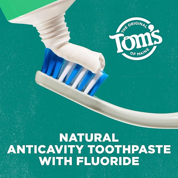 Tom's of Maine Wicked Fresh! Natural Fluoride Anticavity Toothpaste, Cool Peppermint, 3 Pack, 4.0oz