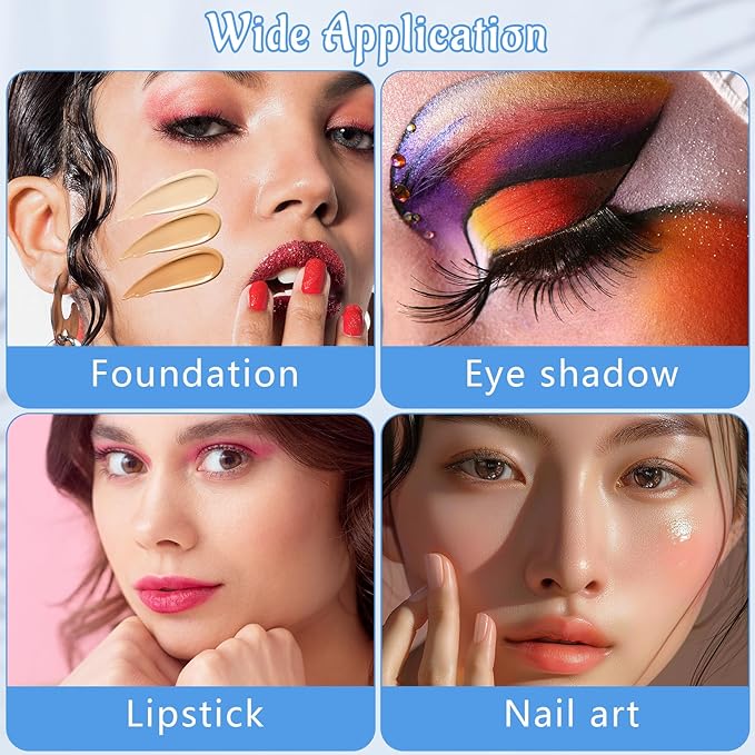 ASTER Clear Makeup Mixing Palette, Hand-Held Makeup Palette Tray for Liquid Foundation, Nail Art Manicure Palette with Mixing Shovel, Acrylic Palette Pigment Palette for Makeup Artist and Beginner