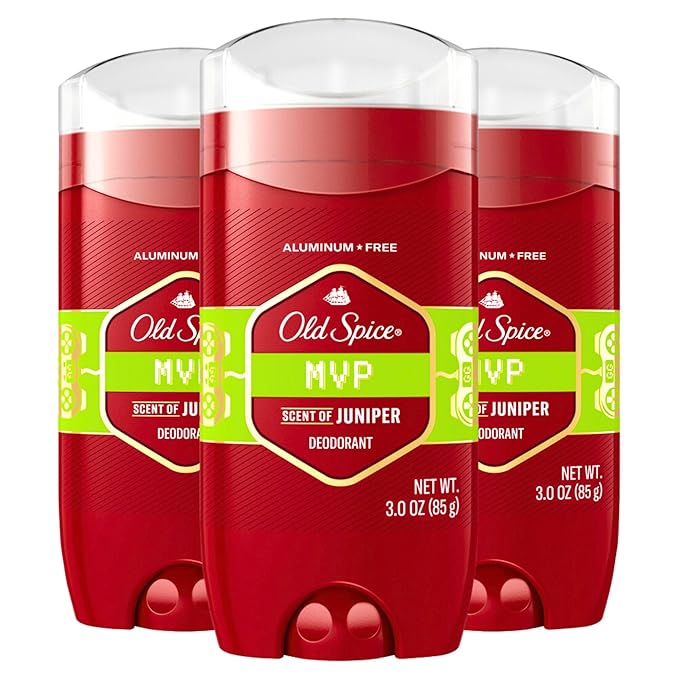 Old Spice Men's Deodorant Aluminum Free MVP, 3oz (Pack of 3)
