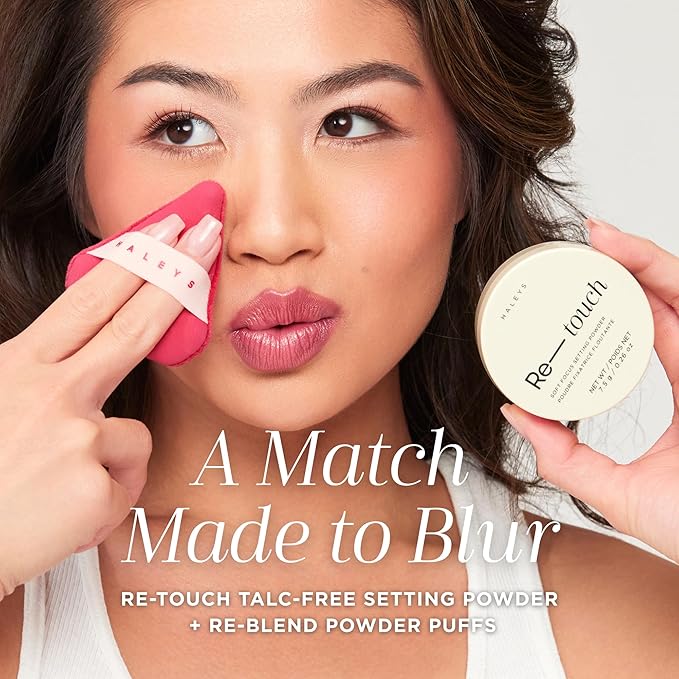 HALEYS Re-touch Talc-Free Loose Setting Powder Translucent – Oil Control & Blurring Face Powder for Baking, Brightening, Natural Matte Finish, Safe for Sensitive Skin