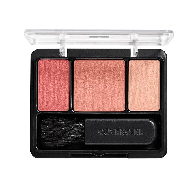 COVERGIRL Instant Cheekbones Contouring Blush Palette - Peach Perfection, Lightweight, Blendable, Natural Radiance, Sweeps on Evenly (Pack of 2)