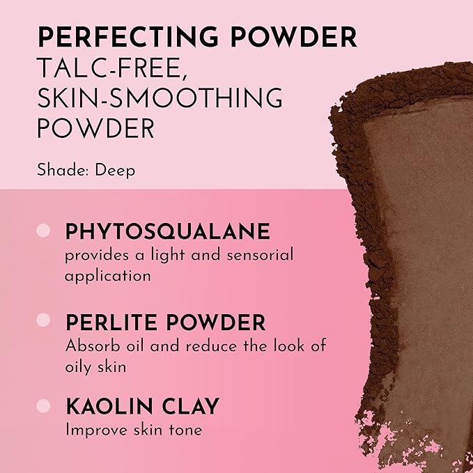 Lawless Talc-Free Skin-Smoothing Perfecting Powder - Deep - Premium Makeup, Skin Smoothing Powder with Natural Ingredients, Ultra-Fine Soft Focus Setting Powder, Talc Free - 0.34 oz