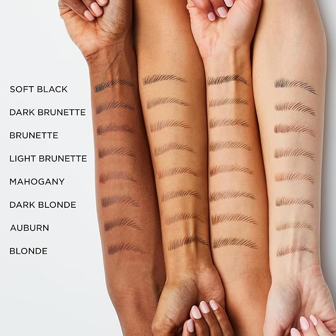 L'Oreal Paris Faux Brow, Hair-Like, Filling Eyebrow Pen with Double-Brush Tip, Fast & Precise Eyebrow Makeup, Auburn, 0.04 Fl Oz