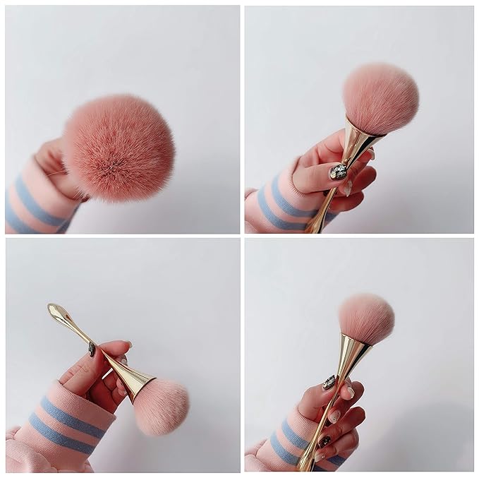 1Pcs /1Oz Empty Loose Powder Container and 1Pcs Powder Brush 30ml