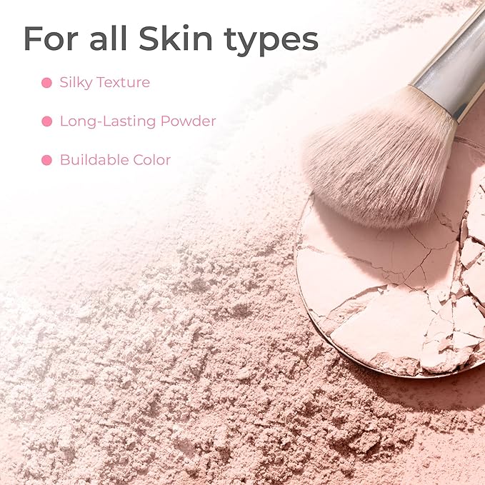 16pc Beginner Mineral Makeup STARTER KIT with 10 BRUSH SET (5gm)Sample Size Foundation, Primer, Blush, Bronzer, Setting Powder for Learning, Occasional Use & First Time Users, Travel Size Kit (Fair 2)