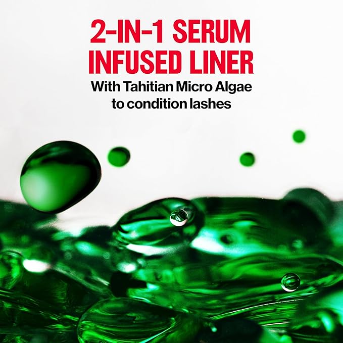 REVLON ColorStay Lash Serum + Liner, Waterproof Eyeliner, Stocking Stuffer for Her, Healthier Looking Eyelashes, Smudge-Resistant, 001 Blackest Black