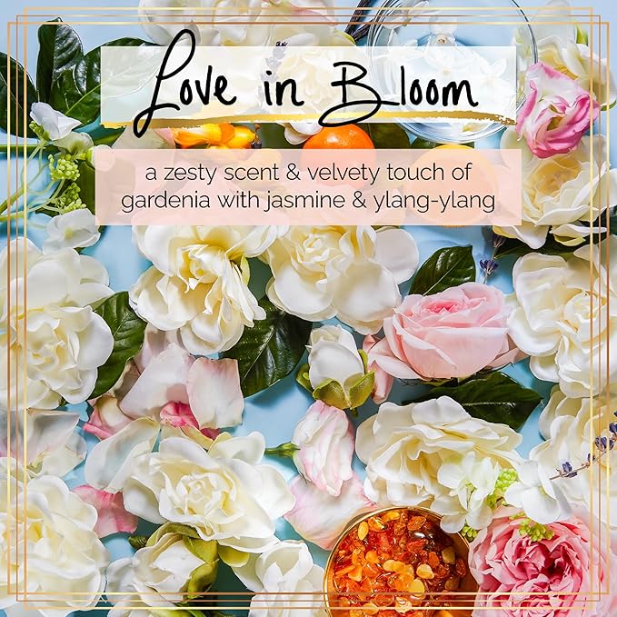 Nakery Body Butter Anti Aging Moisturizer - Body Cream Skin Tightening Cream & Neck Firming Cream, Moisturizing Cream & Neck Tightening Cream for Body & Face Cream for Dry Skin 300ml (Love in Bloom)