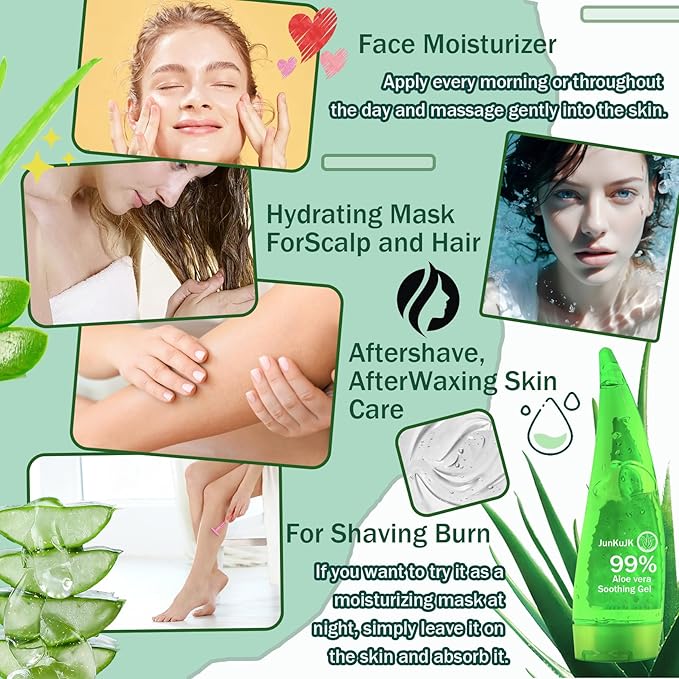 99% Purity Aloe Vera Gel,260ml - Hydrating Aloe Vera Gel for Face and Skin,No Sticky Moisturizing Aloe Gel A