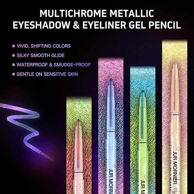 Multichrome Eyeliner Gel Pencil,Waterproof Long-Lasting Vegan Cruelty Free Eye Liner,Shifting Colors Eyeliner Pen (EL-06)