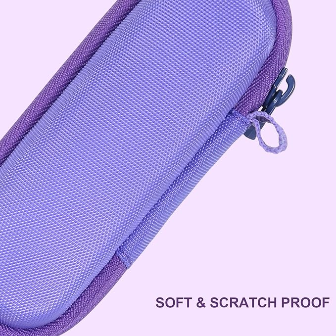 co2CREA Hard Case and Replacement Head Compatible with Finishing Touch Flawless Facial Hair Remover Electric Face Razor for Women (Lavender Case + Replacement Head)