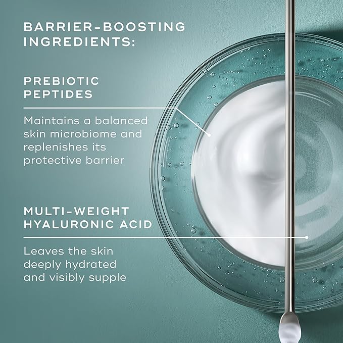 Medik8 Total Moisture Daily Facial Cream - Hydrating Peptide Face Moisturizer with Hyaluronic Acid - Face Cream Supports Skin Barrier - 1.6 oz