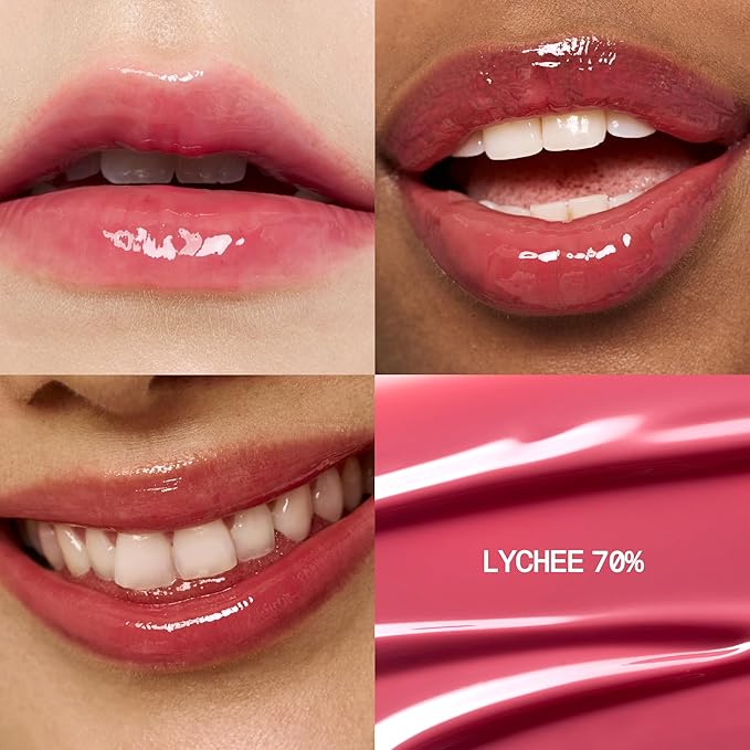 fwee 3D Voluming Gloss 70% (Rich) | Lychee 70% | High Shine, Non-Sticky Lip Gloss for Makeup | Long-Lasting, Moisturizing Gel Formula | 30%, 70% Pigment Options | 5.3g