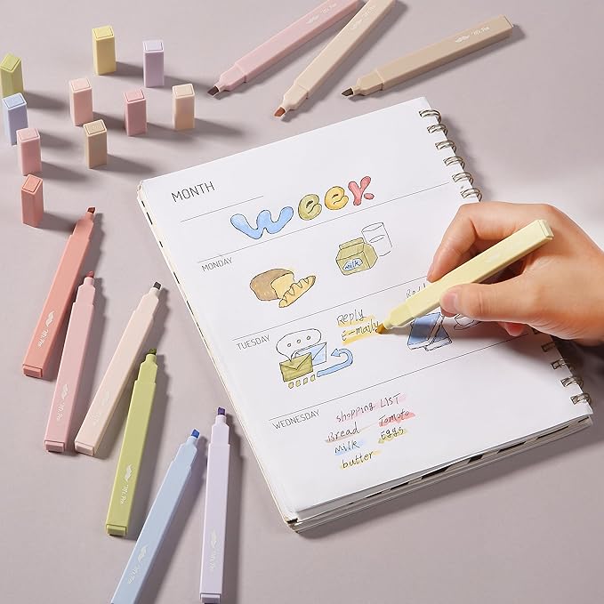 Mr. Pen- Aesthetic Highlighters, 10 pcs, Colorful, Chisel Tip, Cute Highlighters Assorted Colors, Bible Highlighters and Pens No Bleed, No Bleed Highlighters for Bible Pages No Bleed