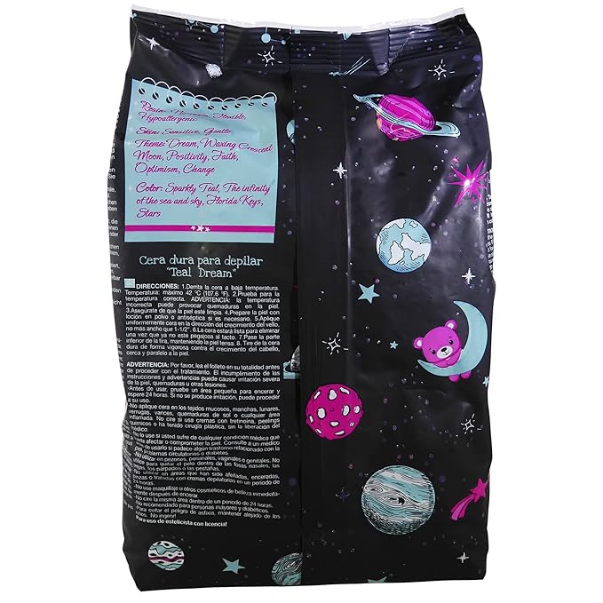 Waxness Teal Dream Rosin Free Glitter Hard Wax 2.2 lb 1 kg