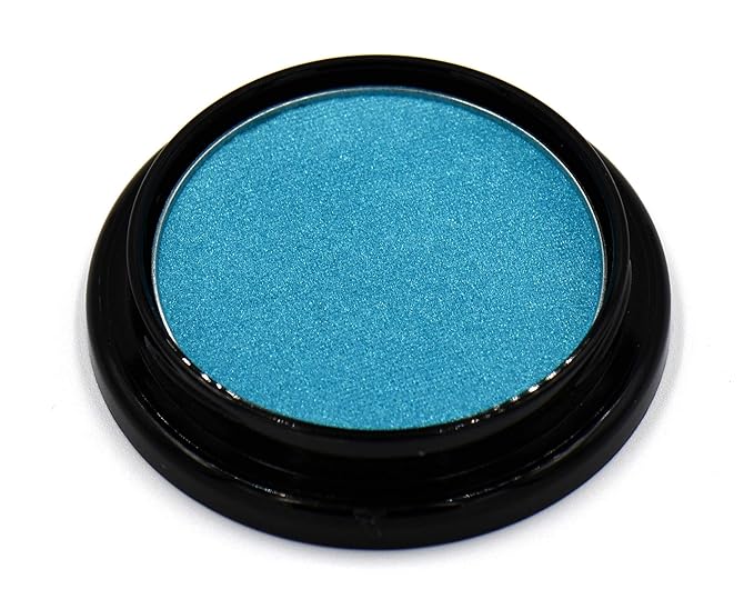 Peacock Neon Jewel Tone Blue Turquoise Teal Shimmer Pressed Powder Single Vegan Eyeshadow; Talc, Paraben & Cruelty Free