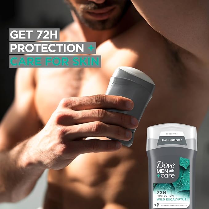 Dove Men+Care Aluminum Free 3 Pack Wild Eucalyptus Deodorant for Men 3 oz