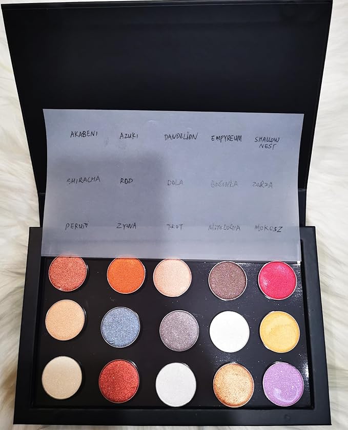 Coosei 4-Layer Book Shaped Magnetic Eyeshadow Palette Empty Makeup Storage Box For Eyeshadow Lipstick Blush Powder extra large big space