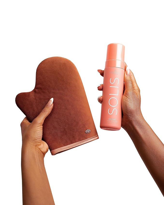 COCOSOLIS SOLIS Instant Weekend Tan Self-tanning lotion for face and body, mousse with immediate effect and washable, for a rich, natural and long-lasting tan, with plant-based DHA (200 ml)