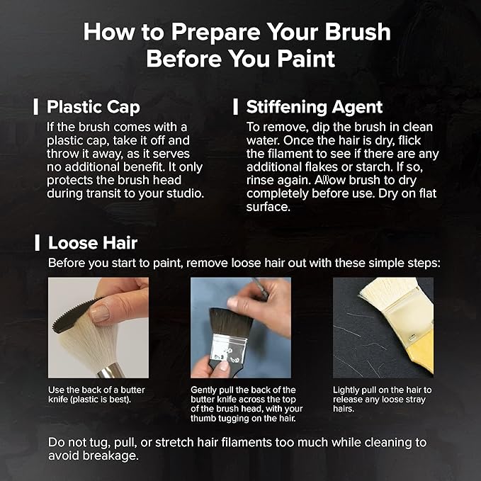 Silver Brush Limited WC-3207s Black Velvet Must-Have Rounds Set, Paintbrushes for Watercolor, Gouache, Inks, & Dyes, Set of 7, Sizes 0, 2, 4, 6, 8, 10, and 12 Round Brushes, Short Handle