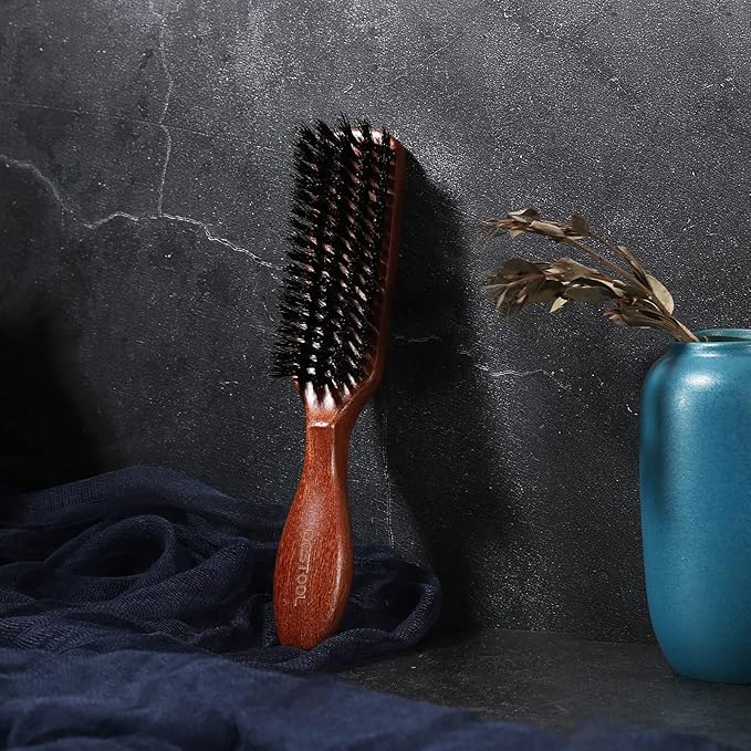 BESTOOL Hair Brush, Boar Bristle for Women Men, Detangling & Styling, Natural Bristles for Thin, Fine Hair