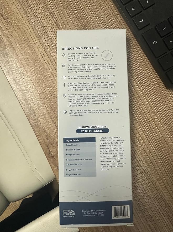 Silicone Scar Sheets Tape, Strips