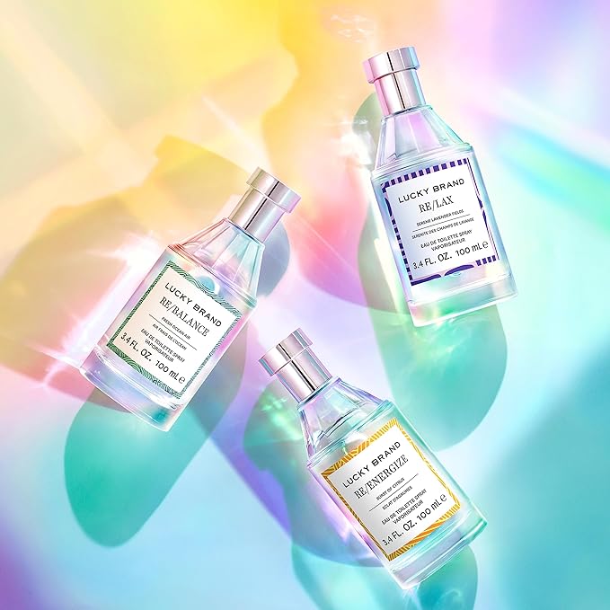 Lucky Brand Re/Balance The New Sustainably-Inspired & Harmonious Mood-Evoking Unisex Fragrance For Women & Men, 3.4 Fl Oz EDT Spray (Pack of 1)