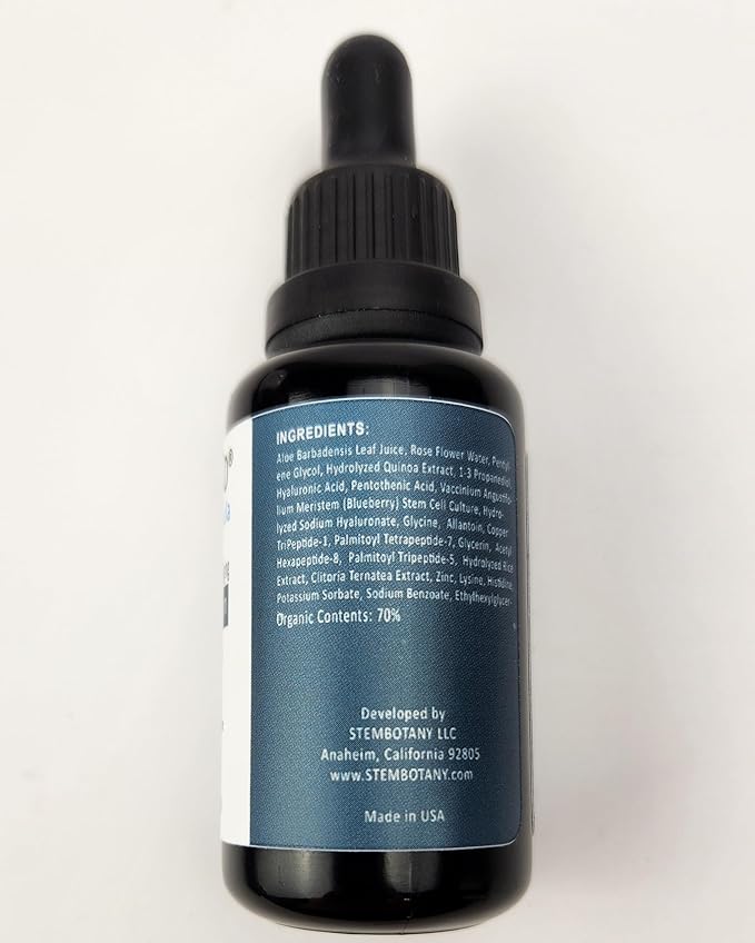 Copper Peptides Serum For Face (Plant Stem Cell Serum for Face) Full Size:1.0oz / 30ml