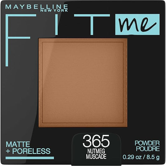 Maybelline Fit Me Matte + Poreless Pressed Face Powder Makeup & Setting Powder, Nutmeg, 1 Count
