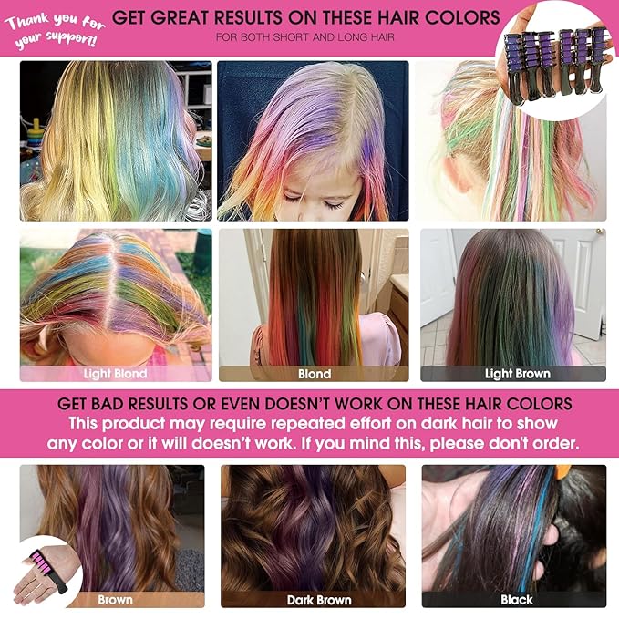 New Hair Chalk Comb Temporary