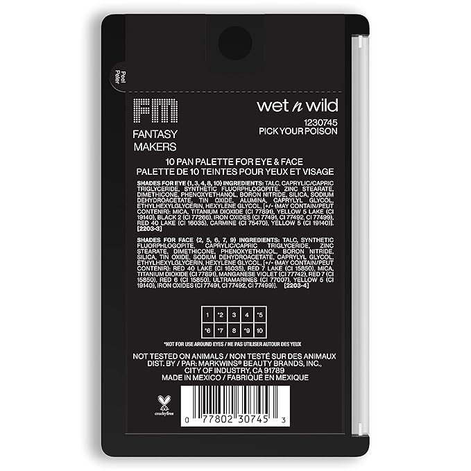 wet n wild Fantasy Makers Halloween 10 Pan Palette Pick Your Poison