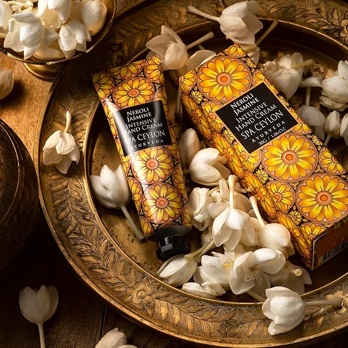 SPA CEYLON NEROLI JASMINE Intensive Hand Cream | Vitamin-Rich | Hydrate | Moisturize | 100% Vegetarian | Suitable for all skin types