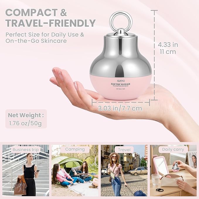 Pro Xylane Electric Massage Eye Cream with Red Light Applicator Therapy, Polypeptide Vibrating Firming or Anti Wrinkle