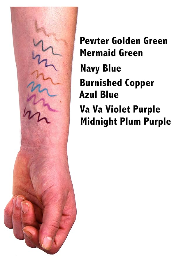 Midnight Eggplant Plum Violet Dark Matte Purple Red Wood Eyeliner Pencil, HD Professional Eye Liner Smudge Proof Deep Pigment, No Animal Testing & Cruelty Free