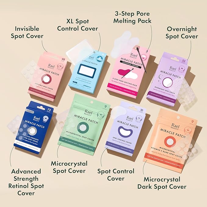 Rael Blackhead Remover, Miracle Patch Melting Pack, Nose Strips for Blackheads, Pore Cleansing and Soothing Sheets, 3 Step Kit, Sebum Removing Cotton Swabs, Dermatologist Tested