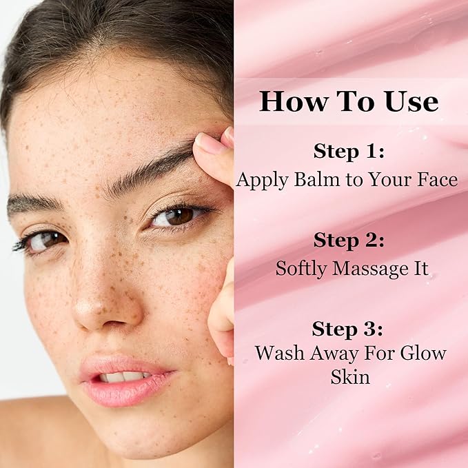 Makeup Remover, makeup melting Cleansing Balm, Waterproof Makeup Remover with Ceramides, Vit E & Hyaluronic-Acid, Hydrating and Gentle Cleanser for Norished Skin, Big Size 3.5 fl oz