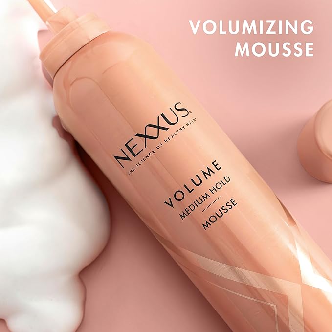 Nexxus Medium Hold Mousse Volume for a Light, Flexible Hold, with StyleProtect Technology 10.6 oz