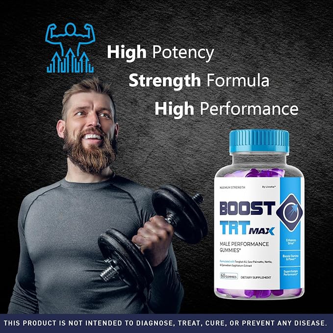 (5 Pack) BoostTRT Max Gummies - Official Boost TRT Max Advanced Formula Daily Premium Support Gummy, Natural BoostTRT Supplement Vitamins for Overall Health & Wellness Review, 300 Gummies for 5 Months