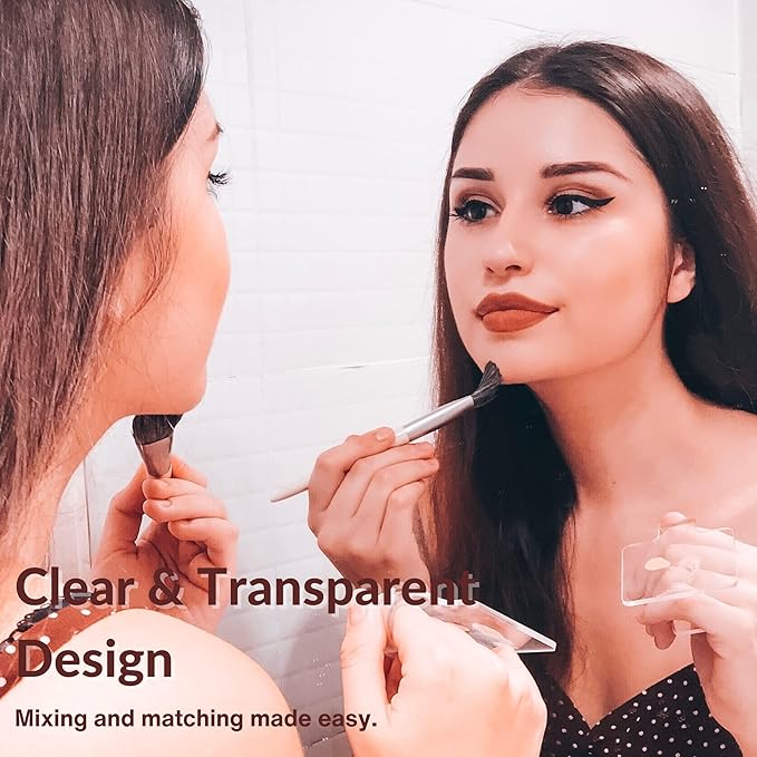 LilyLeaf Handheld Makeup Mixing Palette - Transparent Hand