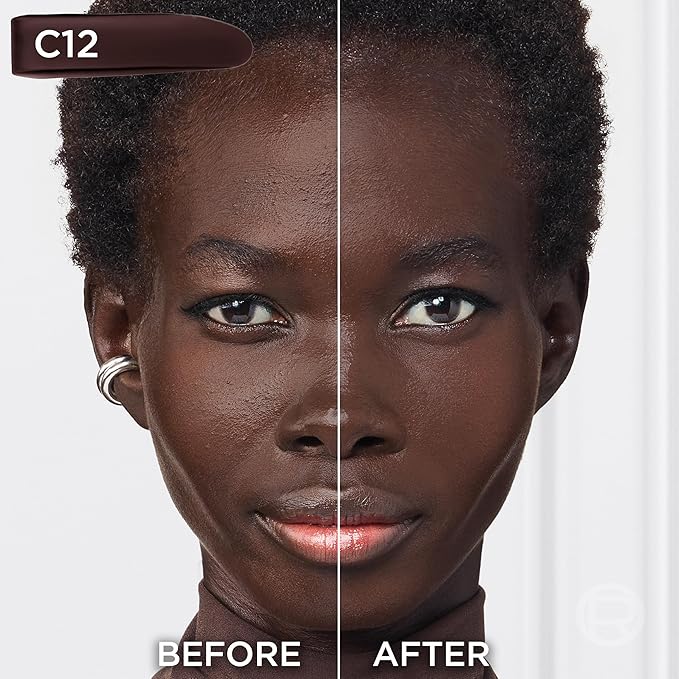 L'Oreal Paris True Match Super-Blendable Foundation, Medium Coverage Liquid Foundation Makeup, C12, Deep, 1 Fl Oz