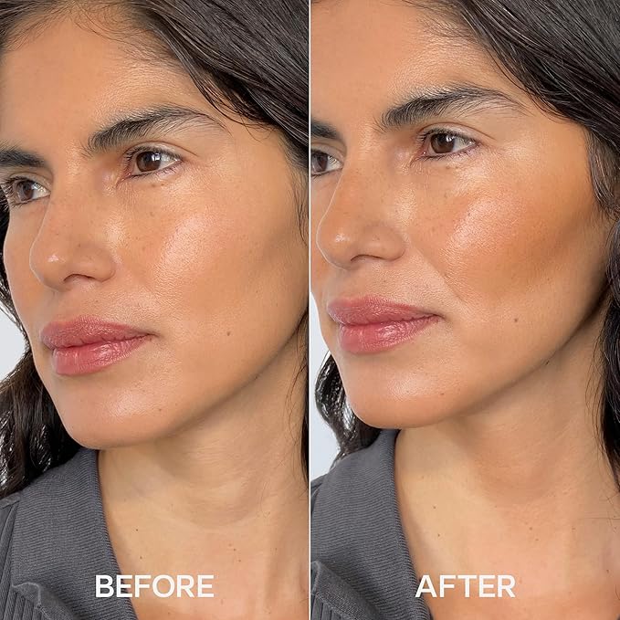 Saie Sun Melt Cream Bronzer - Buildable Balm Face Bronzer for Effortless Sculpting - Cream Contour Enriched with Vitamin C, Nourishing Skincare Ingredients & a Natural Finish - Medium Bronze (1 oz)