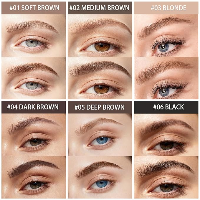 Brow Super Fluff Eyebrow Gel Mousse, Volumizing and Tinted Thickening Eyebrow, Waterproof, Long-Lasting, Easy-to-Use for Soft Full Brows, 3 Blonde