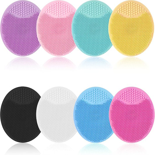 Face Scrubber, 8 PCS Silicone Face Scrubber Exfoliator for Women, Face Cleansing Brush Blackhead Acne Pore Pad for Deep Cleaning Skin Care