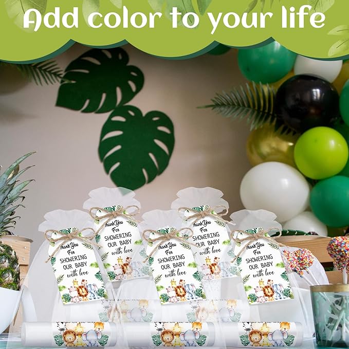 Dunzy 50 Pack Baby Shower Party Animal)