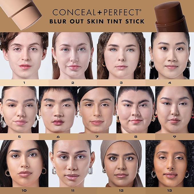 Milani Conceal + Perfect - Skin Tint Stick, Blur Out Tinted Moisturizer Makeup, Shade 05