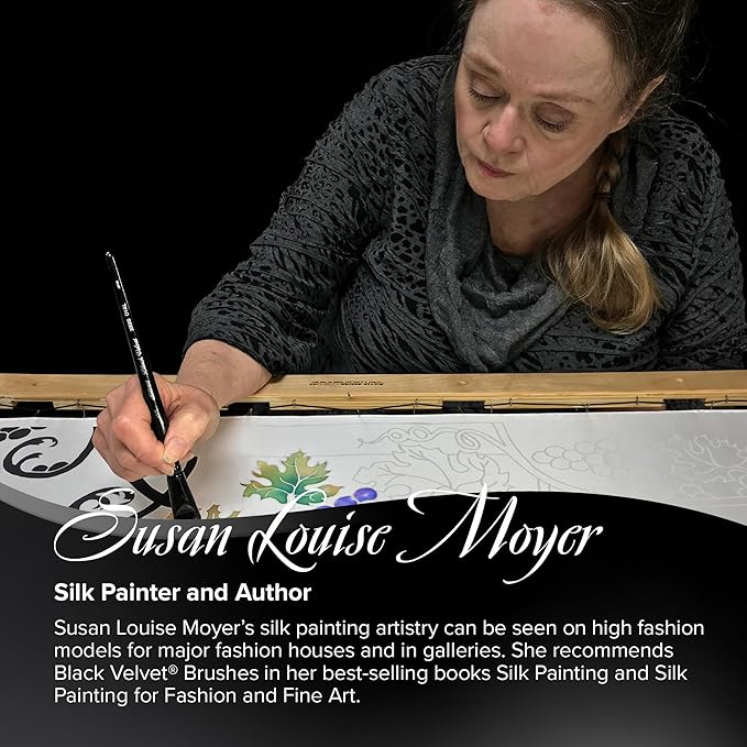 Silver Brush Limited SLM-3099 Susan Louise Moyer Basic Set, Paintbrushes for Watercolor, Gouache, Inks, & Dyes, Set of 3, Sizes 4, 8, and 12 Round Brushes, Short Handle