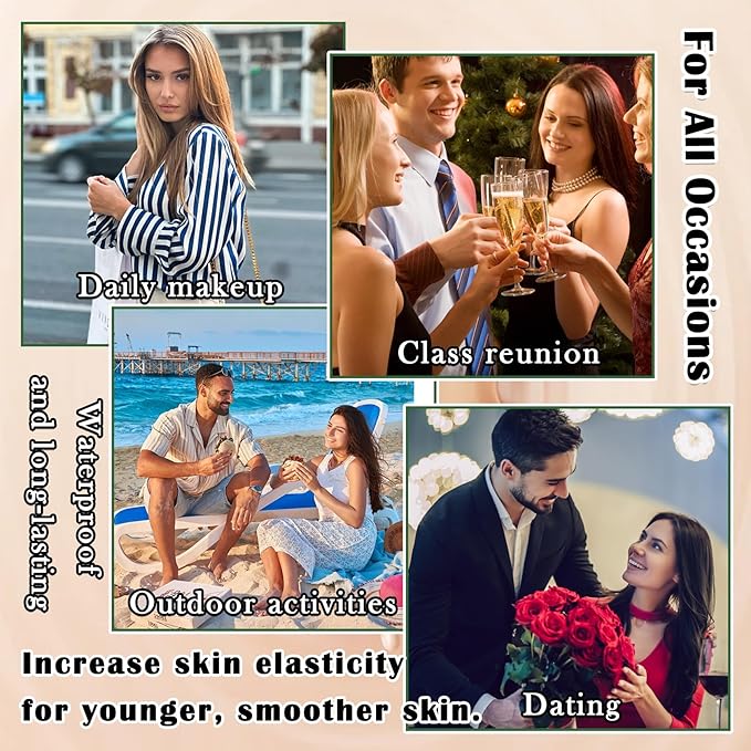 Air Cushion CC Cream Mushroom Head Foundation,Full Coverage Liquid Makeup Foundation,Oil Control Long Lasting Moisturizing BB Cream Foundation Makeup,Matte Concealer for All Skin Types(Natural)