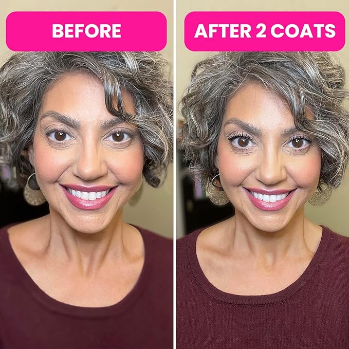 PrimeLash Mascara for Older Women – Volumizing, Incredible Length in 2 Coats – Long-Stay, Zero Clumps, Hypoallergenic (Brown)