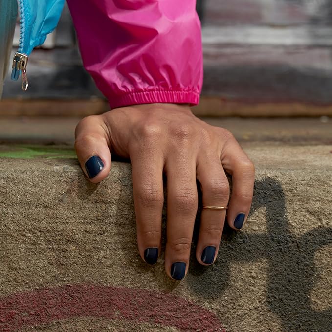 essie expressie quick dry nail polish, vegan, power moves, blue, feel the hype, 0.33 fl oz